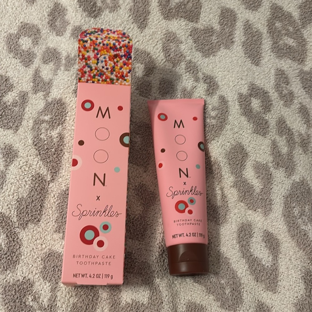 Moon x Sprinkles birthday cake toothpaste